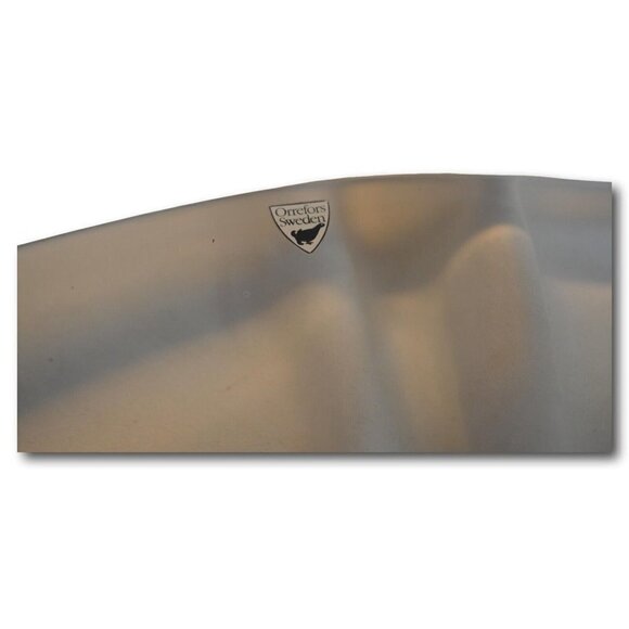 Orrefors Sweden Crystal Triangular Serving Bowl - Picture 2 of 3